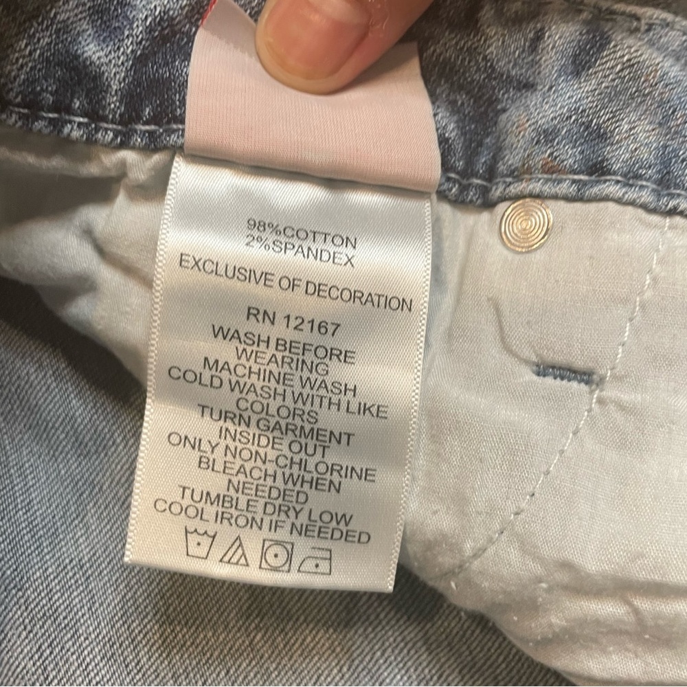 NWT Laurie Felt Classic Relaxed Straight Jeans with Floral Pattern Size 4P - Picture 11 of 12